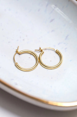 Creolen 925 Silber vergoldet - Catalea - Schlichter Schmuck - Minimalistischer Schmuck - Modeschmuck