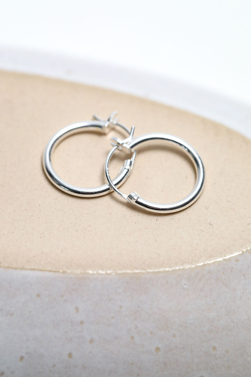 Creolen 925 Silber - Catalea - Schlichter Schmuck - Minimalistischer Schmuck - Modeschmuck