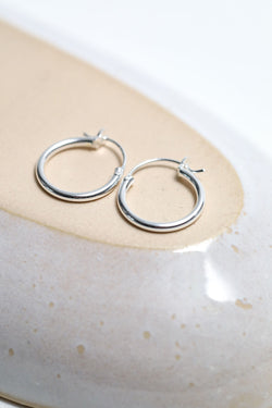 Creolen 925 Silber - Catalea - Schlichter Schmuck - Minimalistischer Schmuck - Modeschmuck