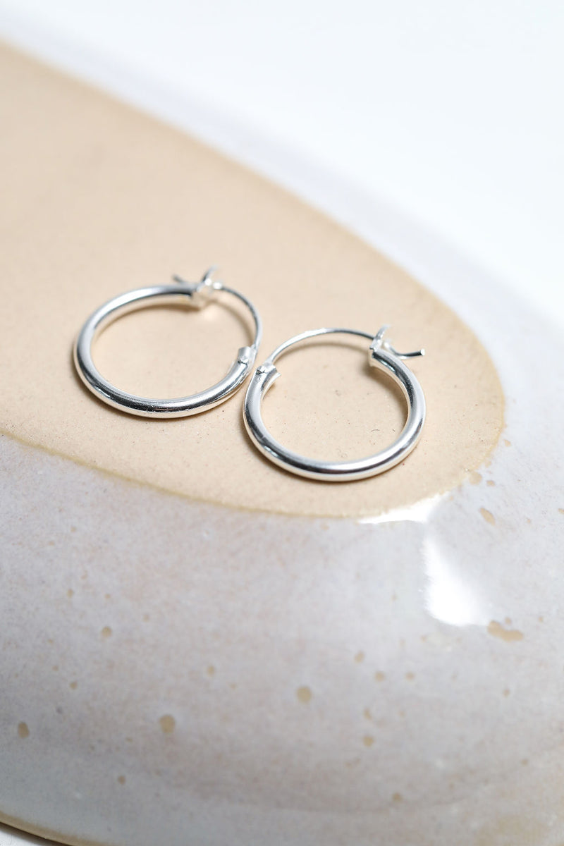 Creolen 925 Silber - Catalea - Schlichter Schmuck - Minimalistischer Schmuck - Modeschmuck