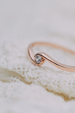 Ring Sarnia 925 Silber Rosegold - Catalea - Schlichter Schmuck - Minimalistischer Schmuck - Modeschmuck