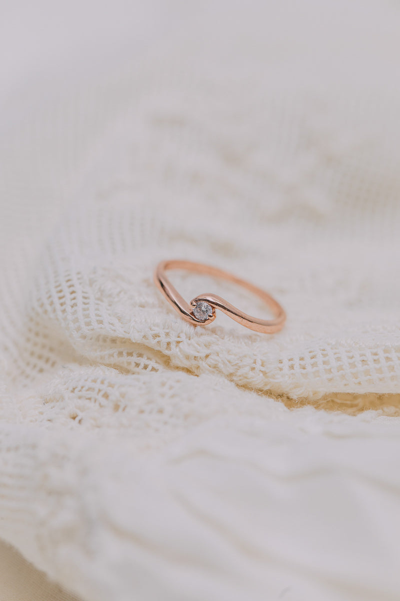 Ring Sarnia 925 Silber Rosegold - Catalea - Schlichter Schmuck - Minimalistischer Schmuck - Modeschmuck