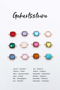 Armband rosevergoldet Geburtssteine - Catalea - Schlichter Schmuck - Minimalistischer Schmuck - Modeschmuck