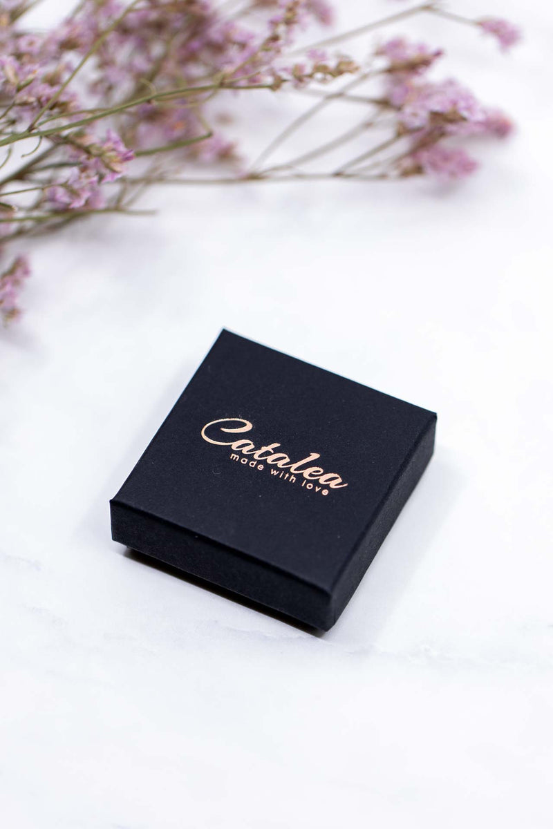 Ohrringe Rosegold Plättchen 6mm, Catalea, schlichter Schmuck, Minimalistischer Schmuck, personalisierter Schmuck