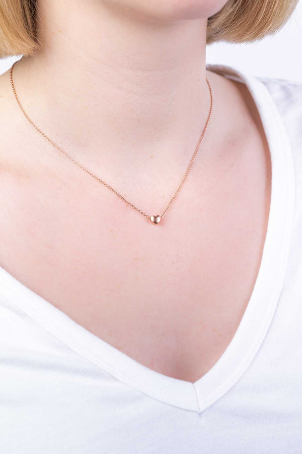 Kette Rosegold Herz - Catalea - Schlichter Schmuck - Minimalistischer Schmuck - Modeschmuck