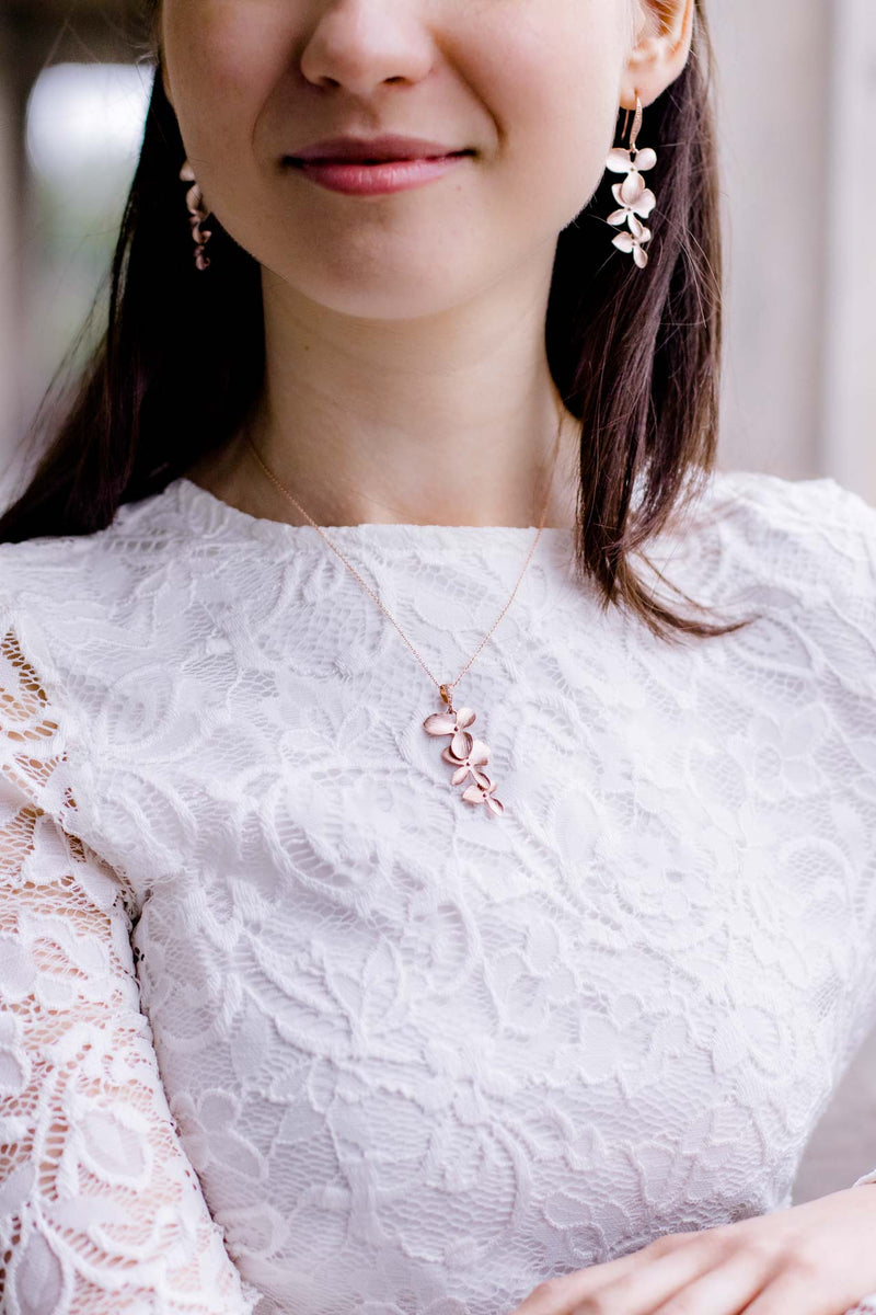 Kette Madeira rosevergoldet Blumen - Catalea - Schlichter Schmuck - Minimalistischer Schmuck - Modeschmuck