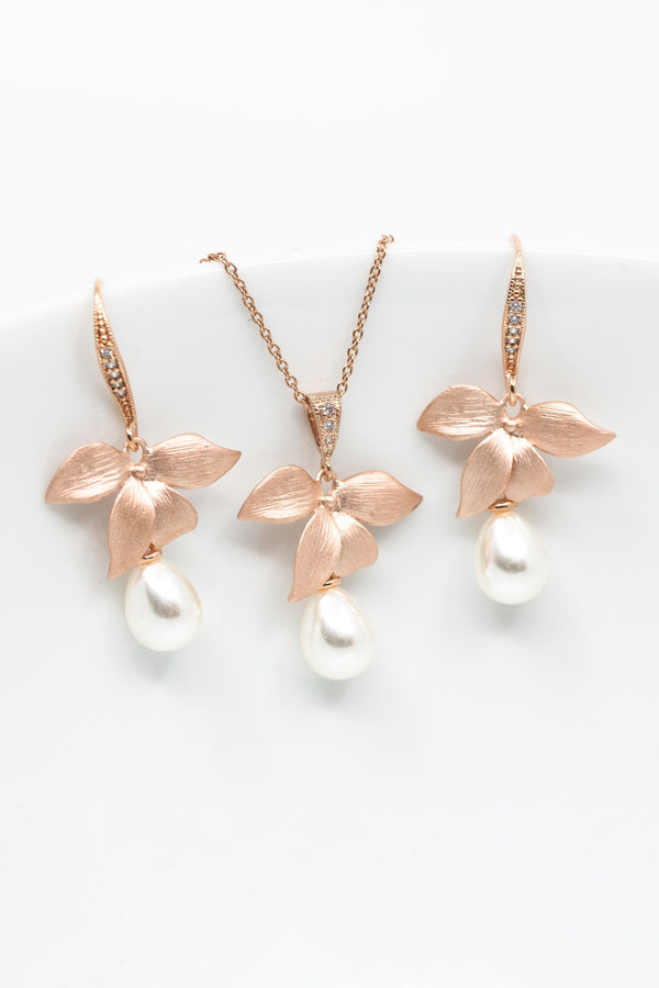 Set Siena rosevergoldet - Catalea - Schlichter Schmuck - Minimalistischer Schmuck - Modeschmuck