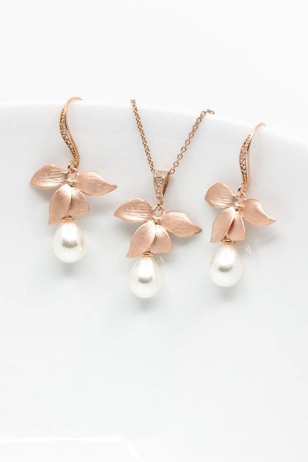 Set Siena rosevergoldet - Catalea - Schlichter Schmuck - Minimalistischer Schmuck - Modeschmuck