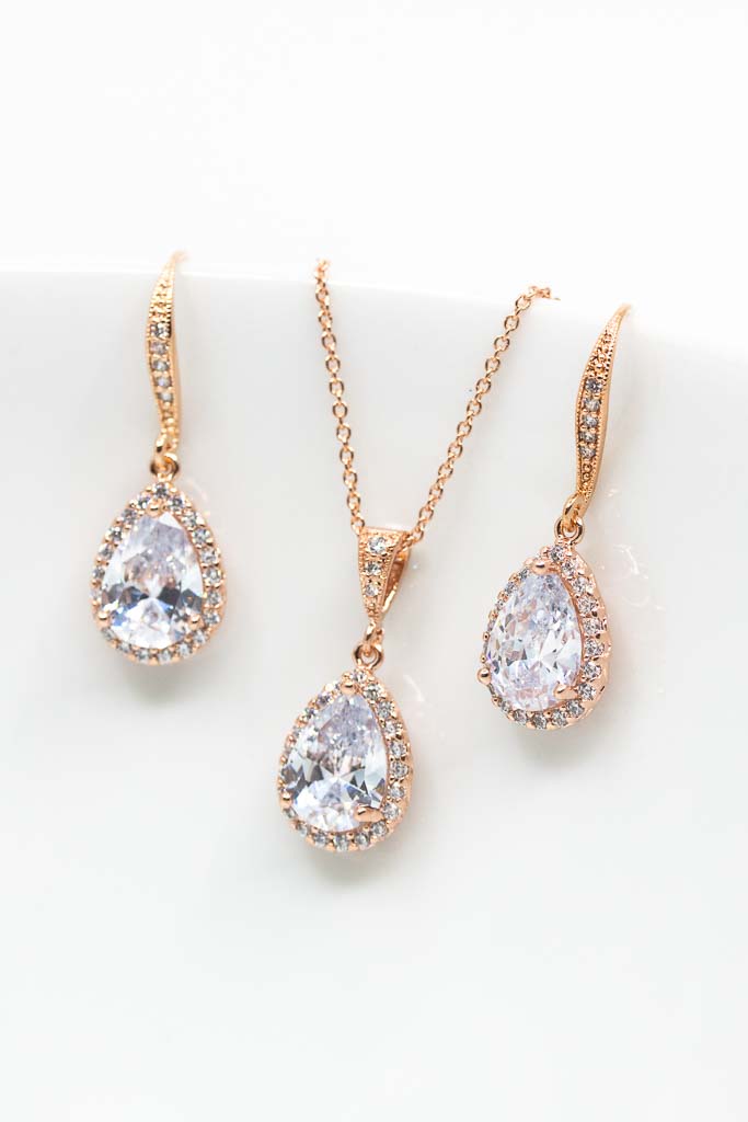 Set Paris rosevergoldet - Catalea - Schlichter Schmuck - Minimalistischer Schmuck - Modeschmuck