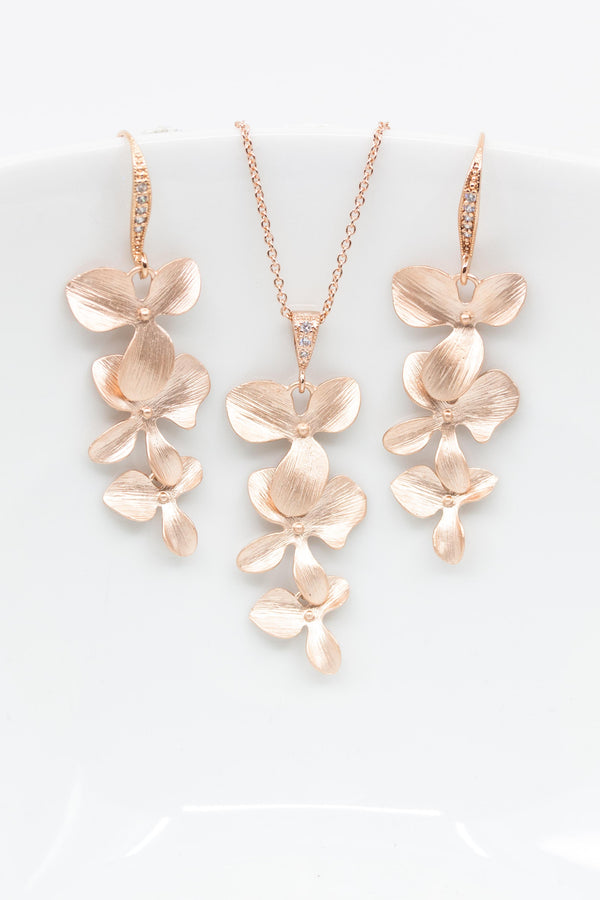 Set Madeira rosevergoldet - Catalea - Schlichter Schmuck - Minimalistischer Schmuck - Modeschmuck