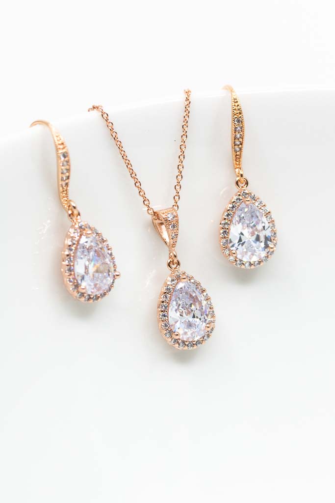 Set Paris rosevergoldet - Catalea - Schlichter Schmuck - Minimalistischer Schmuck - Modeschmuck