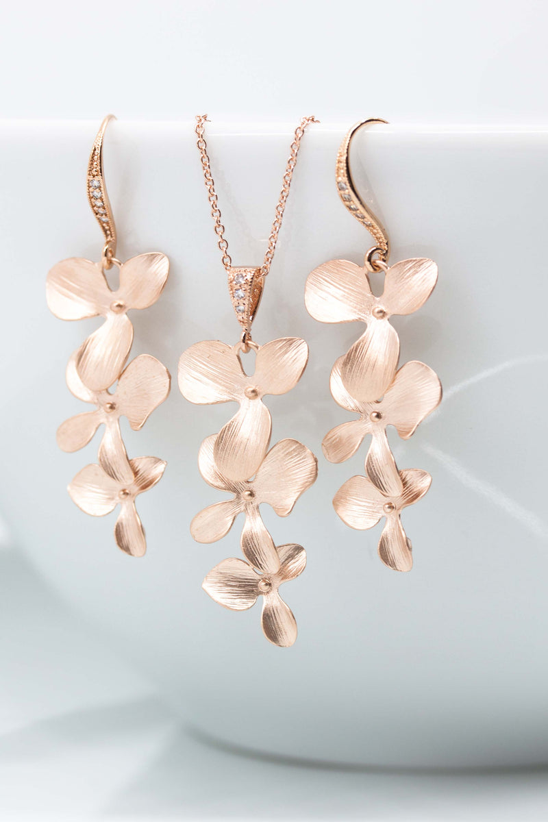 Set Madeira rosevergoldet - Catalea - Schlichter Schmuck - Minimalistischer Schmuck - Modeschmuck