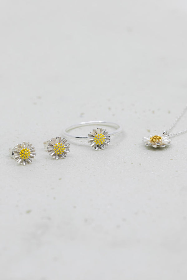 Schmuckset Silber Blumen Daisy